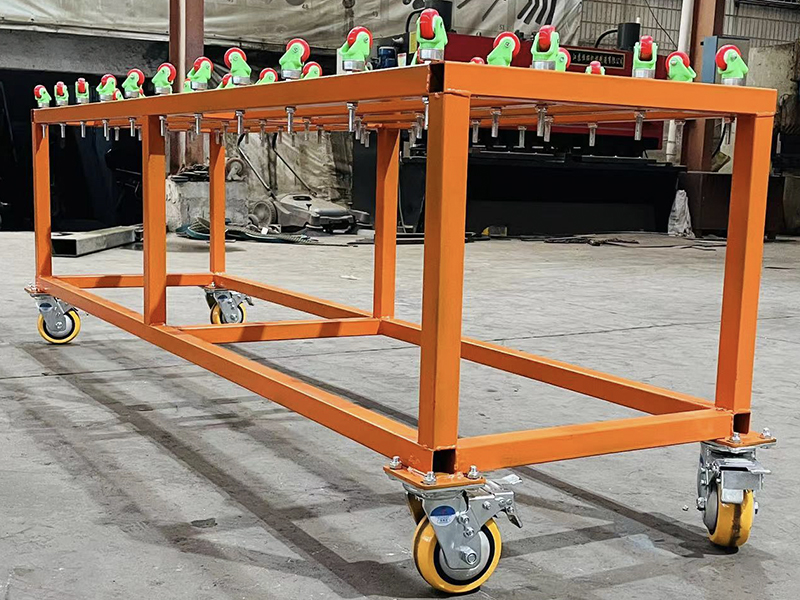 customized cart to move heavy panel 