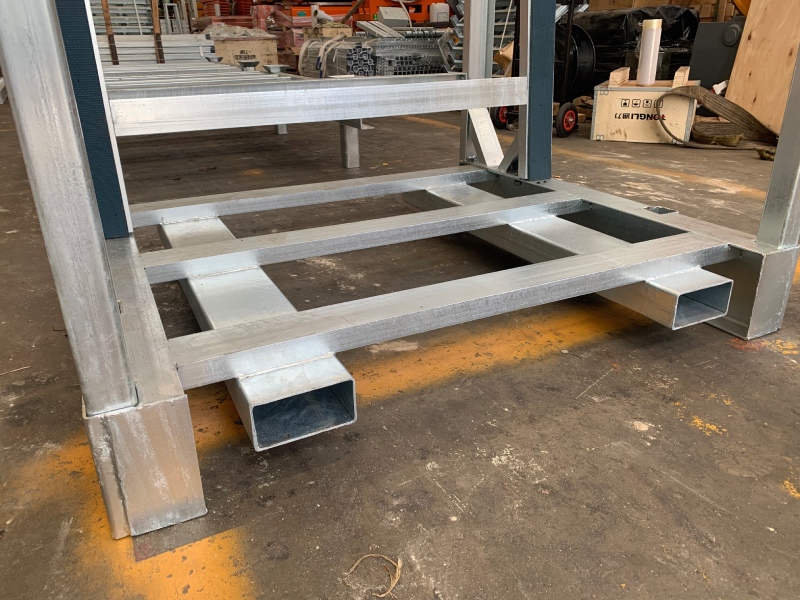 forklift movable A-frame racks for stone yards
