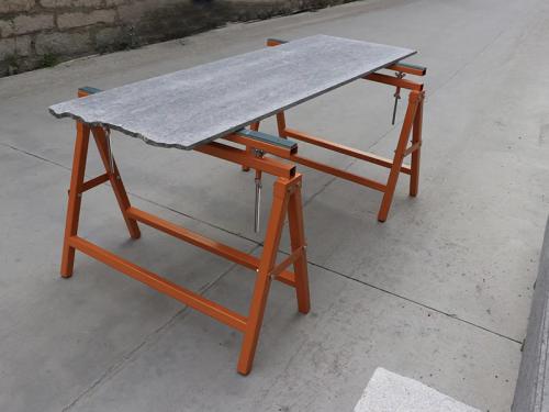 Countertop fabrication stool frame