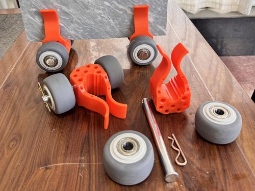 Clip type stone moving wheels