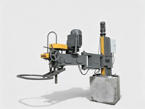 Manual radial arm stone polishing machine